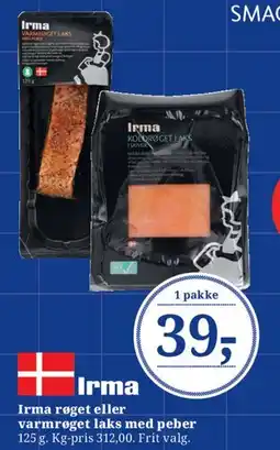 Dagli'Brugsen Irma røget eller varmrøget laks med peber tilbud