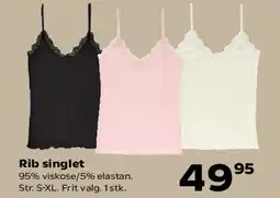 Kvickly Rib singlet tilbud