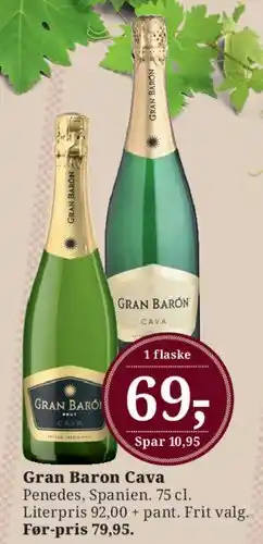 Dagli'Brugsen Gran Baron Cava tilbud