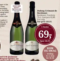Dagli'Brugsen Dulong Crémant de Bordeaux tilbud