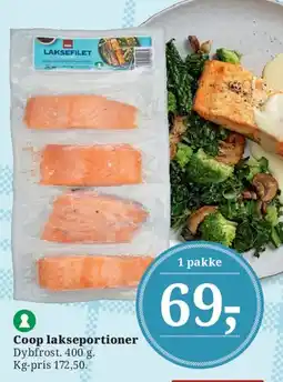 Dagli'Brugsen Coop lakseportioner tilbud