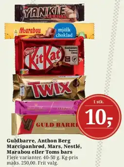 Dagli'Brugsen Guldbarre / chokoladebar tilbud