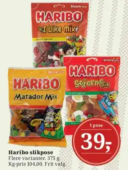 Dagli'Brugsen Haribo slikpose tilbud