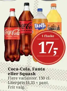 Dagli'Brugsen Coca‑Cola, Fanta eller Squash tilbud