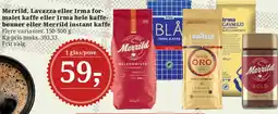 Dagli'Brugsen Merrild, Lavazza eller Irma kaffe tilbud