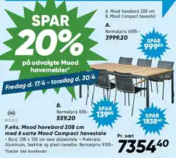 Bilka Mood havemøbelsæt tilbud