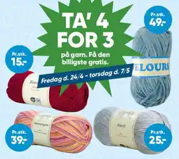 Bilka Garn - TA' 4 FOR 3 tilbud