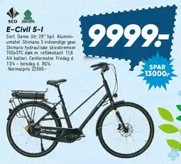 Bilka E-Civil 5 (elcykel) tilbud