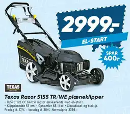 Bilka Texas Razor 5155 TR/WE plæneklipper tilbud