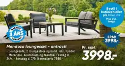 Bilka Mendoza loungesæt - antracit tilbud