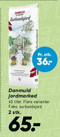Bilka Danmuld jordmarked tilbud