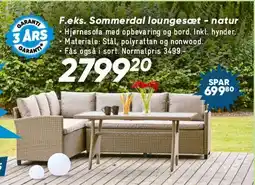 Bilka F.eks. Sommerdal loungesæt - natur tilbud