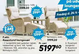 Bilka Arizona loungesæt / pallebænk - natur tilbud