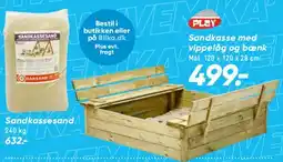Bilka Sandkasse i træ tilbud