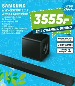 Bilka Samsung HW-QS710F 3.1.2 Atmos Soundbar tilbud