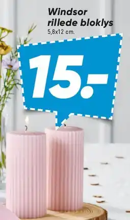 Bilka Windsor rillede bloklys tilbud