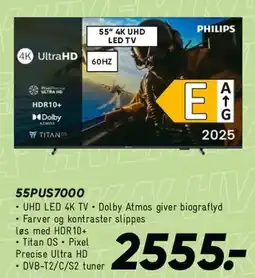 Bilka Philips 55 4K UHD (55PUS7000) tilbud