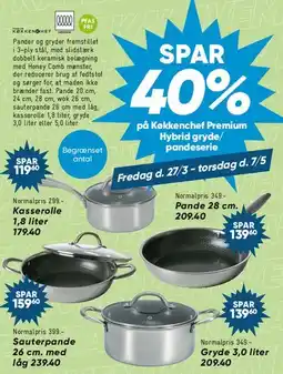 Bilka Kokkenchef Premium Hybrid gryde/pandeserie tilbud