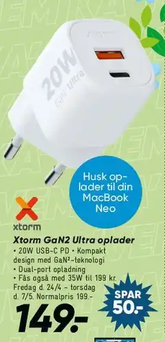 Bilka Xtorm GaN2 Ultra oplader tilbud