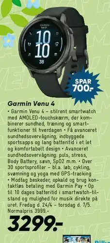 Bilka Garmin Venu 4 tilbud