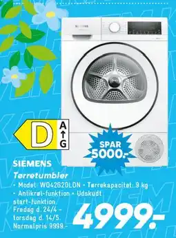 Bilka Siemens tørretumbler tilbud