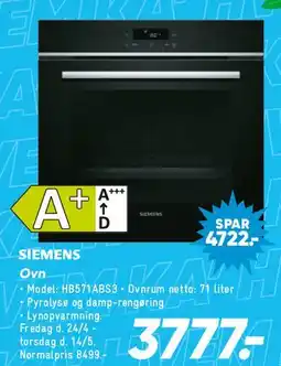 Bilka Siemens ovn tilbud