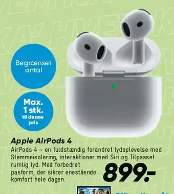 Bilka Apple AirPods (4) tilbud