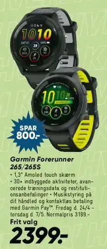 Bilka Garmin Forerunner 265 / 255 tilbud