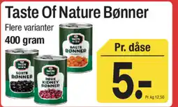 ABC Lavpris Taste Of Nature Bønner tilbud