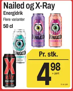 ABC Lavpris Nailed og X-Ray Energidrik tilbud