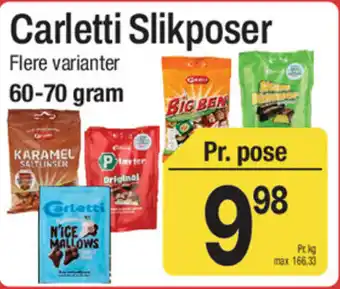 ABC Lavpris Carletti Slikposer tilbud