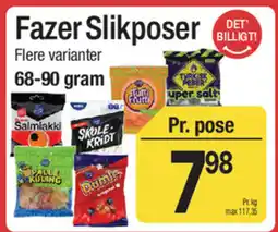 ABC Lavpris Fazer Slikposer tilbud