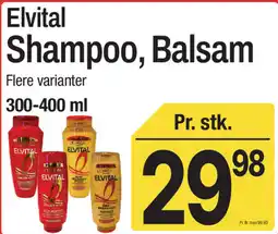 ABC Lavpris Elvital Shampoo, Balsam tilbud