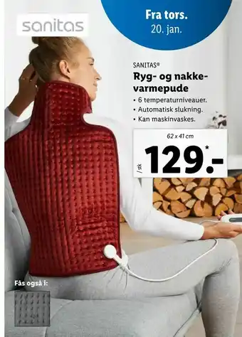 Let-Køb Ryg- og nakke varmepude tilbud