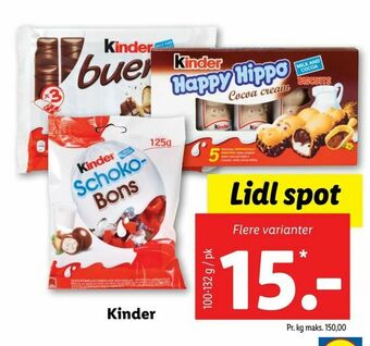 Let-Køb Kinder tilbud