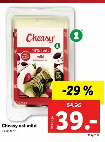 Let-Køb Cheasy ost mild tilbud