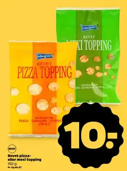 Netto Revet pizza- eller mexi topping tilbud