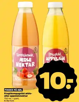 Netto Frugtkompagniet æble- eller appelsinnektar tilbud
