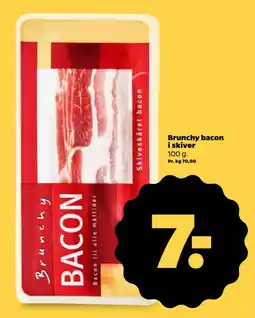 Netto Brunchy bacon i skiver tilbud