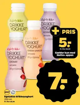 Netto Egelykke drikkeyoghurt tilbud