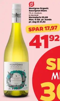 Netto Montgras Organic Sauvignon Blanc tilbud