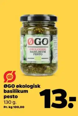 Netto ØGO økologisk basilikum pesto tilbud