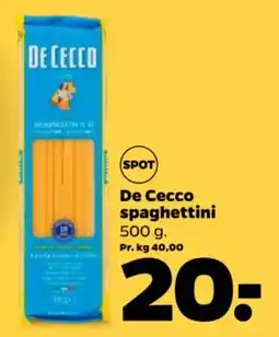 Netto De Cecco spaghettini tilbud