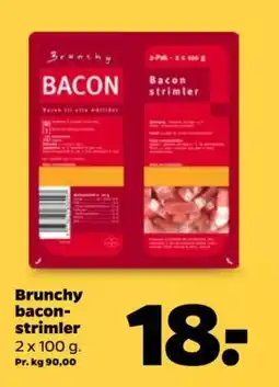Netto Brunchy bacon- strimler tilbud