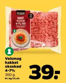 Netto Velsmag hakket oksekød 4-7% tilbud