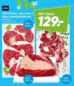 Bilka Oksehaler, osso buco eller oksespidsbryst tilbud