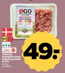 Netto Velsmag økologisk dansk hakket grisekød 8-12% tilbud