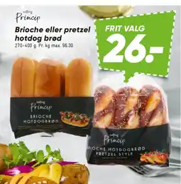 Bilka Salling Brioche eller pretzel hotdog brød tilbud