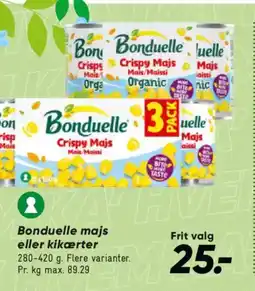 Bilka Bonduelle majs eller kikærter tilbud