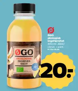 Netto ØGO økologisk ingefærshot tilbud